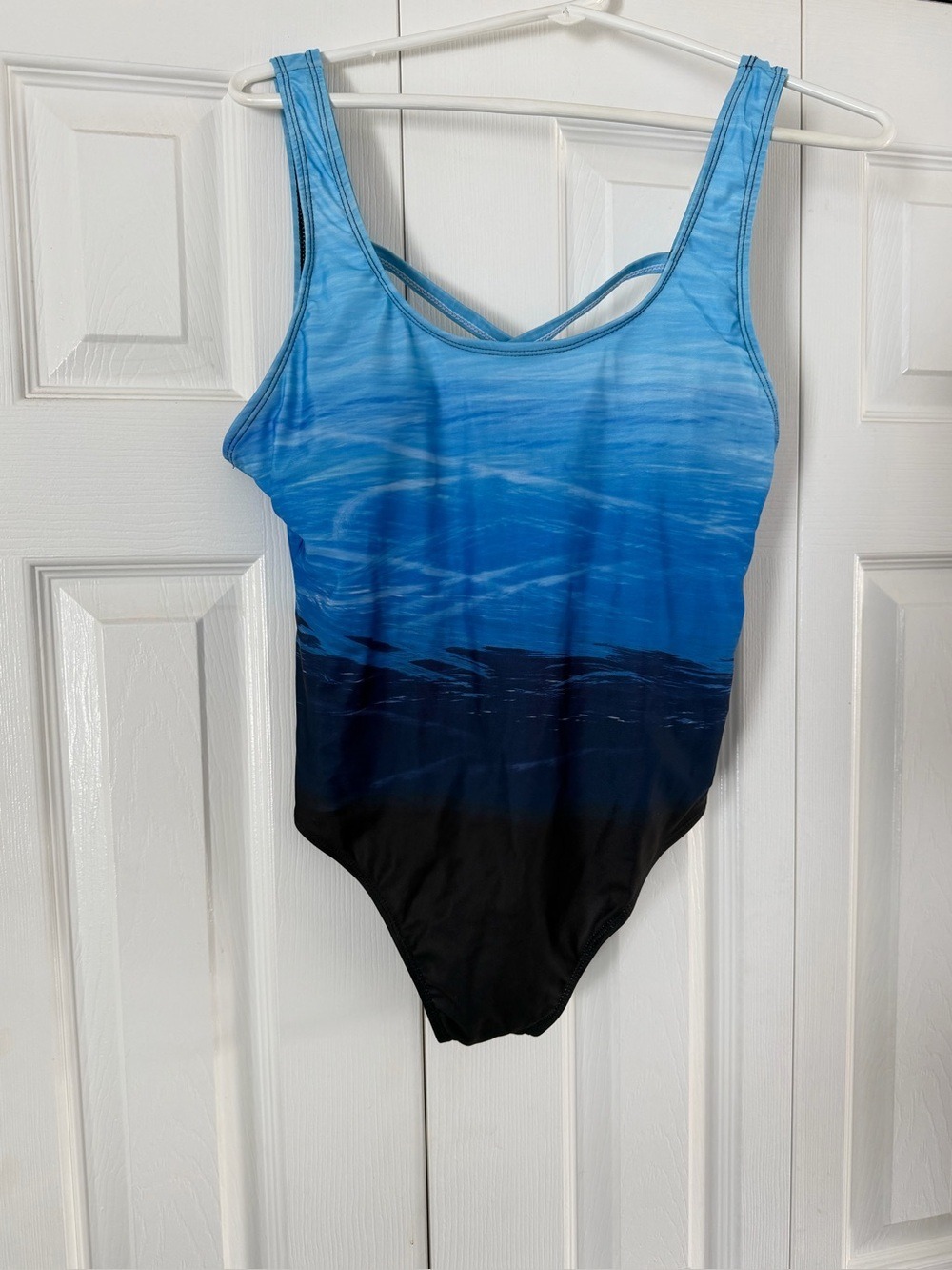Blue Ombre One-Piece Swimsuit size XXL BNWOT.